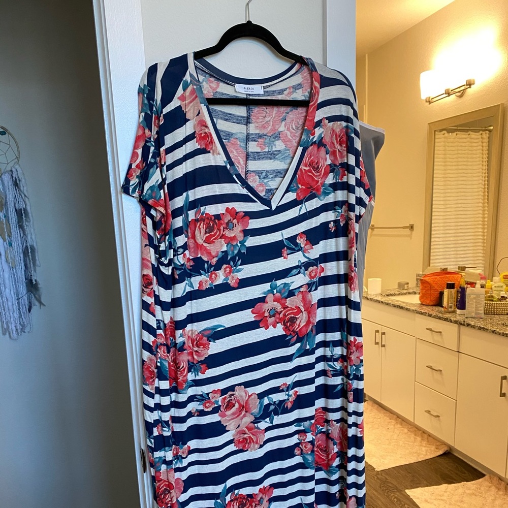 ChicSoul Maxi Dress Floral Print